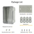 ABS Plastic Dustproof Waterproof IP65 Junction Box Hinged Shell Universal Electrical Project Enclosure Gray, with PC Transparent Clear Cover 5.9 x...