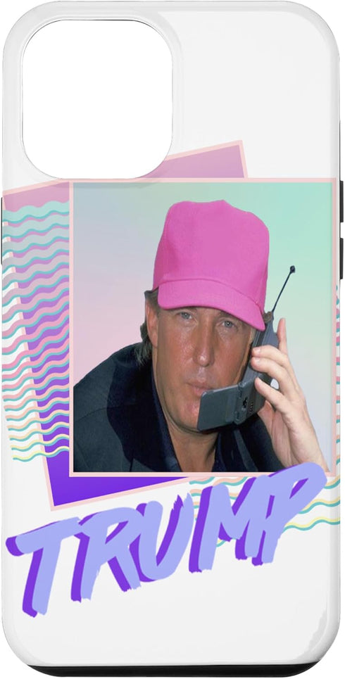 iPhone 15 Pro Max Donald Trump Retro Vintage Vaporwave Vibe Case...