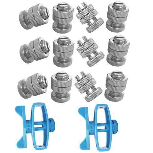 Electric Fence Kit, 12 Pieces Electric Wire Connector Split Bolt Joint Clamp with 2 Pieces Wire Tensioner for Electric Fencing...