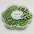 Chenkou Craft 3000PCS 1 Box Green Round Flatback Imitation Half Pearls Bead Loose Beads Gem (Green Half Ball)...