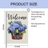 Floral Garden Flag 12x18 Inch, Blue Hydrangea Fower Garden Flag Small Vertical Double Sided Welcome Yard Flag Decorative Flag for Outside...