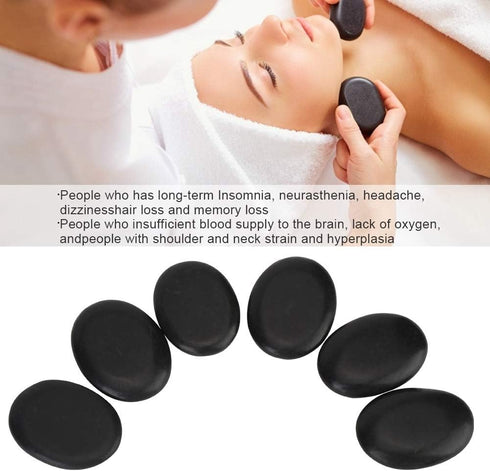 ZJchao Massage Stone Set Basalt Hot Rocks Stones, Hot Spa Energy Back Massagers Body Health Care Tool for Spa Massage Heat Rock Massaging Kit Hot ...