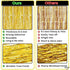 KatchOn, XtraLarge Gold Fringe Curtain Backdrop - 8x3.2 Feet, Pack of 2 Gold Streamers Party Decorations | Gold Foil Curtain for Gold Party Decora...