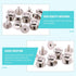 Swpeet 30Sets Sliver 8x10x10mm Chicago Screws Round Head Button Stud Slotted Screws Nail Rivet Leather Rivets Craft Belt for DIY Craft Leather Cra...