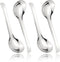 7.28 Inches Asian Soup Spoons Stainless Steel Chinese Soup Spoon Set of 4 Soup Spoons Silverware Cucharas Para Comer for Ramen Pho Miso Dumplings ...