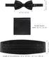 MAGICLULU 3 Pcs Formal Accessory Set with Bow Tie Mens Cummerbund Bow Tie Set...
