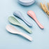 WUWEOT 24 Pack Wheat Straw Soup Spoons, 6 Inches Colourful Unbreakable Meal Spoon, Cereal Dinner Spoon for Kid and Adult, Microwave Dishwasher Saf...