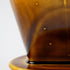 Asayu Japan Ceramic Coffee Pour Over Maker Set in Caramel, Slow Brewing Paper Filter Holder and Dripper with 3 Holes for Coffee and Tea - Coffee D...