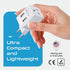 Ceptics European, Egypt Travel Adapter Plug with Dual USB - Type C - Europe - Usa Input - Light Weight - Perfect for Cell Phones, Chargers, Camera...