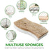 Eco Friendly Scrubbing Sponge, 12-Pack, Biodegradable, All Natural, Plant Based Kitchen and Bath, Multi-Surface Scrubber Sponge, White, em10012...