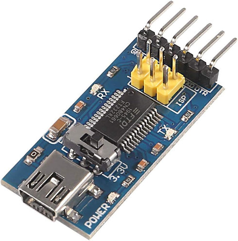 2PCS FT232RL FTDI Mini USB to TTL Serial Converter Adapter Module (Blue)...