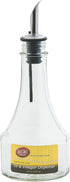 Tablecraft H608416 Oil and Vinegar Bottle with Stainless Steel Pourer (12 Pack), 8 oz, Clear...
