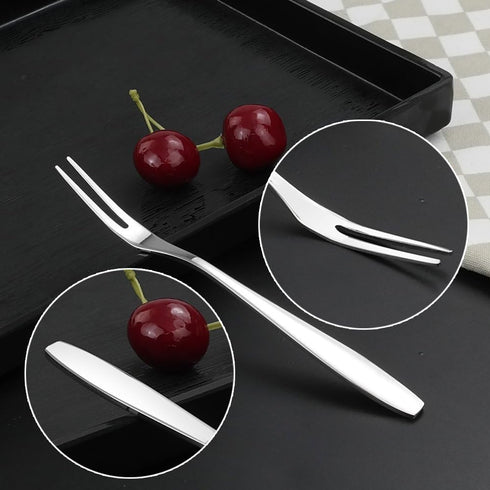 Ggbin 12-Piece Stainless Steel Fruit Forks, Mini Dessert Forks...