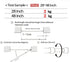 AIZESI Spring Tension Curtain Rods Short Tension Rod (White,27" to 37"-4Pcs)...
