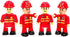 FUNERICA Toy Fireman Action Figures for Kids - Firefighter Figurines Community Helpers Toys - Little People Figures for Firefighter Toys, Fire Tru...