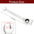 13mm Ratcheting Combination Wrench, 72 Teeth Metric Ratcheting Wrench SAE 12 Point Ratchet Box Ended Spanner Tools...