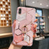 Qokey Compatible for iPhone X/iPhone Xs Case 5.8 inch,Marble Cute Fashion for Women Girls with 360 Degree Rotating Ring Kickstand Soft TPU Shockpr...