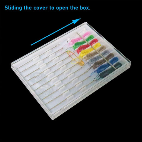 WHYHKJ 6 Boxes Mini Pre Threaded Needle Kit Handy Home and Travel Quick Fix Sewing Kit Each Box with 10 Pieces...