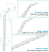 Interdental Toothpicks, Disposable Plastic Curved Hook Toothpicks, Ultra Teeth Cleaning Tool for Daily Care of Removes Plaque and Debris Between Y...