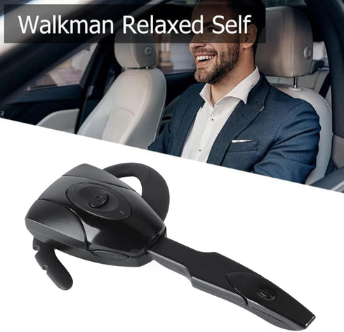 Headset, V5.0 Single Ear Bluetooth Headset with Noise Canceling Mic, Ultralight Rechargeable Cell Phone Earpiece Hands for Business Office Driving...