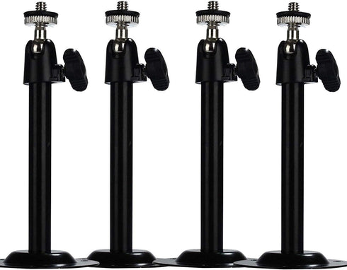 5.5inch Security Camera Wall Mount for Arlo Camera,CCTV Bullet Video Camera Outdoor/Indoor Camera Ceiling Mount (4 Packs, Black)...