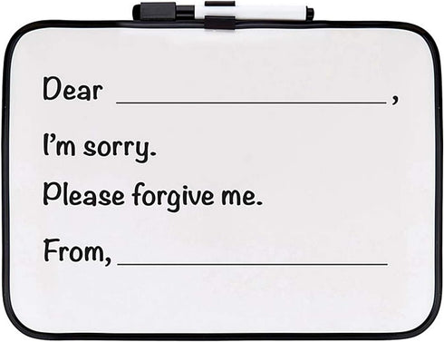 Dry Erase Whiteboard for Children, Learning to Forgive Template for School, Daycare and Home, 10 Inch...
