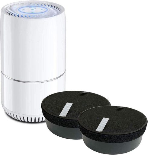 Nispira True HEPA H13 Air Filter Replacement Compatible with hOmeLabs Compact Air Purifier HME020248N with Night Light Office Bedroom, 2 Units...
