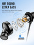M2 Wired Earbuds Stereo Earphones with Ultra Bass, in-Ear Headphones with Microphone, Durable Tangle Free Cord, Noise Isolating Headset for Phone ...