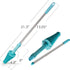 HOMEGOAL Toilet Plunger, Siphon Type Toilet Clog Remover, Flexible Rubber Head Stainless Steel Handle, Toilet Dredge Tool, Squeegee (Blue)...