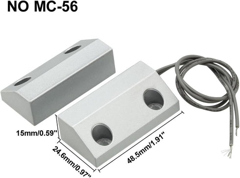 uxcell Rolling Door Contact Magnetic Reed Switch Alarm with 2 Wires for N.O. Applications MC-56...