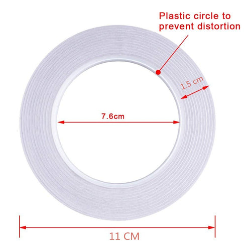 Double-Sided Tape for Arts, Crafts, Photography, Scrapbooking, Tear-by-Hand, Paper Backing (8 Rolls) 6mm Width...