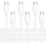 Cable Matters 3-Pack Extreme Flexible Long USB C Charging Cable 10ft in White, Support 60W PD, Apple CarPlay, Android Auto, USB C to USB C Cable f...