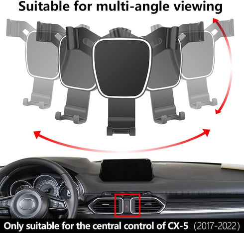 Car Phone Holder for Mazda CX-5 2017 2018 2019 2020 2021 2022 2023 2024 2025 CX5 Auto Accessories Navigation Bracket Interior Decoration Mobile Ce...