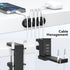 KDD Headphone Hanger with USB Charger - Dual Headset Stand with Removable Hooks - Under Desk Charging Station with 3USB & 1 Type C - iWatch Stand ...