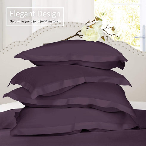 Nestl Soft Pillow Shams Set of 2 - Double Brushed Microfiber Pillow Covers - Hotel Style Premium Bed Pillow Cases, with 1.5” Decorative Flange, St...