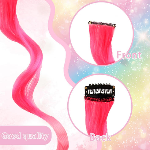 4 Pcs 11 Inch Long Doll Wig, Fits 18 Inch Doll Clip-in Curly Wig, Smooth and Manageable Wigs, Set of 4 Different Colorways, Gift for Kid, Girl, Da...