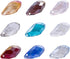 Lot 90pcs Glass Teardrop Beads - LONGWIN 8x18 Crystal Oval Shaped Beads Jewelry Making Supply for DIY Projects, Bracelets, Necklaces, Earrings...
