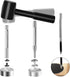 Alritz 120 Set Leather Snap Fasteners Kit with Hammer Puncher, 12.5mm Metal Button Snaps Press Studs with 4 Setter Tools for Clothes, Jackets, Jea...