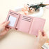 Wallet For Women Girl, Tri-Folded Wallet Cash Pocket With Id Window, Slim Trifold Credit Card Holder Minimalist Coin Pocket(wine red)...