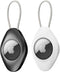 Compatible with Apple AirTag Holder with Wire Cable, Waterproof Air Tag Lock Case Keychain Secure Holder for Key Keyring Backpacks Luggage Pet, Bl...