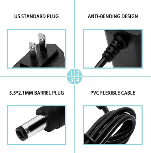15V 2A DC Power Supply Charger (Input AC 100V-240V, Output DC 15 Volt 2 Amp 30 Watt) Charger Power Supply 15V 30W 2A Adapter Switching Transformer...