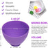 6 Pcs Silicone Mixing Bowls, 0.49 QT Reusable Silicone Bowl, Silicone Bowls for Melting Chocolate, Silicone Pinch Bowls for Sauce, White, Pink, Pu...