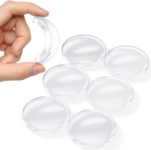Door Stoppers for Wall 2’’, 6 pcs Door Knob Wall Protector-Soft and Clear, Strong Self-Adhesive, Protect Your Walls from Damage and Noise, More Su...