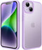 JETech Matte Case for iPhone 14 6.1-Inch, Shockproof Military Grade Drop Protection, Frosted Translucent Back Phone Cover, Anti-Fingerprint (Light...