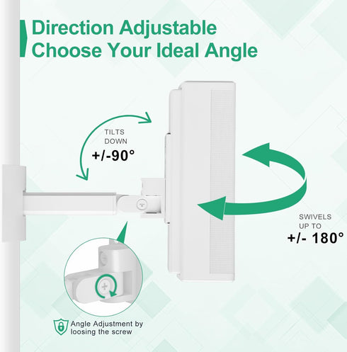 Dinghosen Steel Wall Mount Ceiling Bracket Stand for UB-20 Series II Compatible with Virtually Invisible 300 Lifestyle 600 ST535 ST525 ST520 535II...