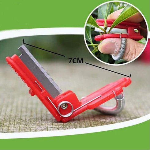 3 Pack Multifunctional Gardening Thump Knife Garden Cutter Finger Fruit Picker Hand Pruner for Vegetable Trimming Separator Harvesting Picking Far...