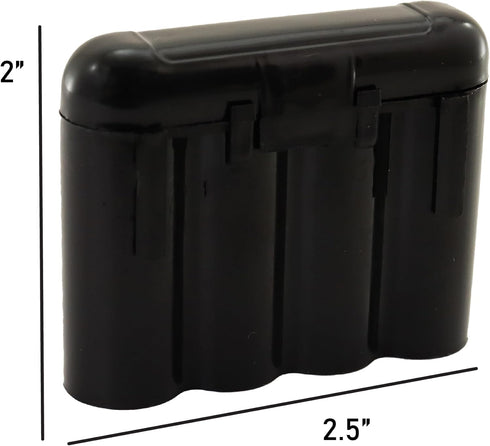 Powertron 5 AA/AAA / CR123A Black Battery Holder Storage Cases...