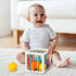 Montessori Toys for 1 Year Old, Cube Bin & 6 Sensory Shape Blocks, Baby Toys 12-18 Months, Developmental Infant Birthday Gifts for Learning Toddle...