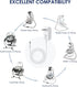 6 Feet Baby Swing Power Cord,5V Baby Swing Electric Plug in for Fisher Price Swing/Ingenuity Swing/Graco Swing/Nova Baby Swing,2 Meters Power Adap...
