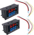 HiLetgo 2pcs 0.28" Digital Voltmeter Ammeter DC 100V 10A Amp Voltage Current Meter Tester 0.28 Inch 3 Bits Blue + Red Dual LED Display Panel with ...